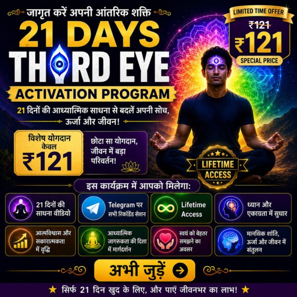 21-Day Third Eye Activation Course | Meditation, Focus & Spiritual Practice